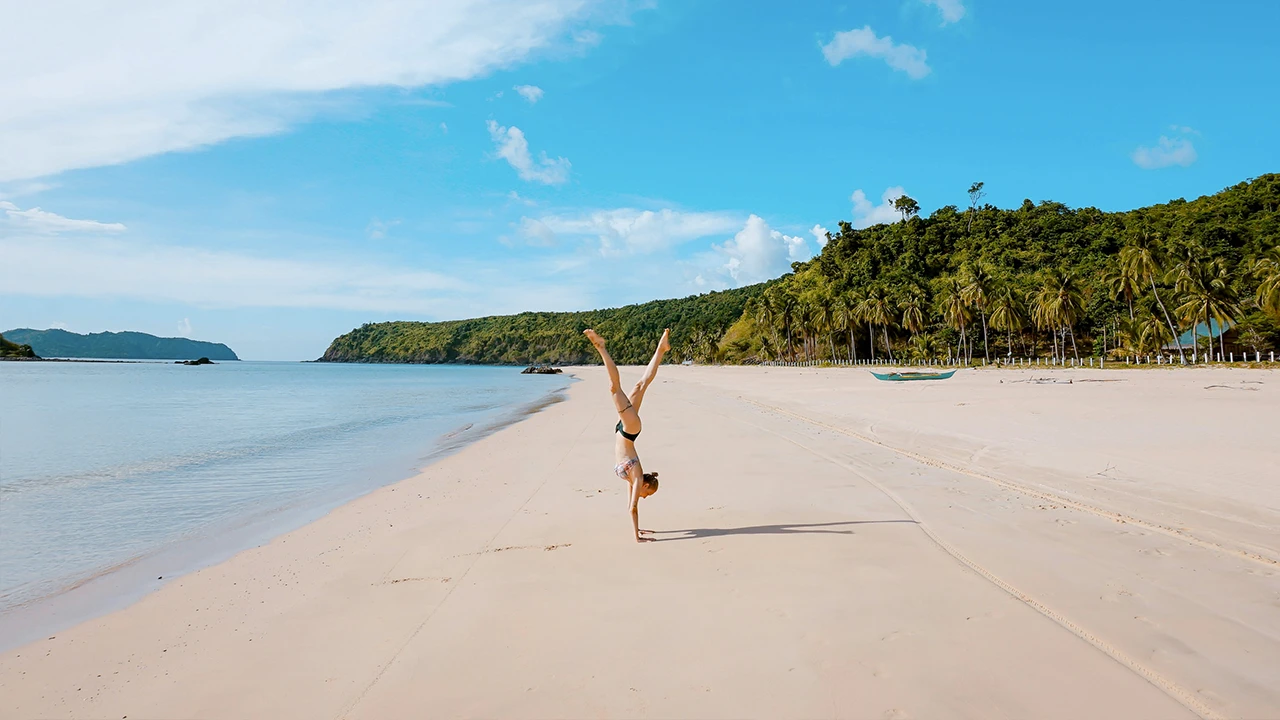 Relaxation at Nacpan Beach