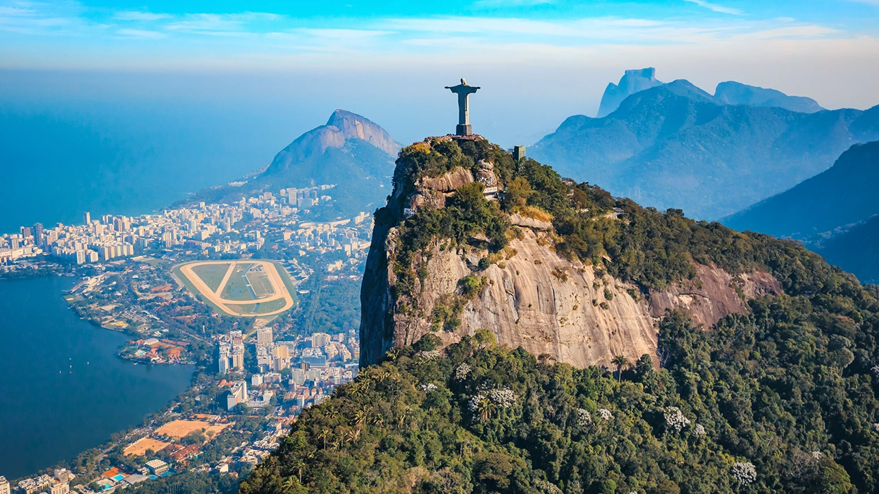 Brazil's Treasures — Rio skyline and Copacabana Beach
